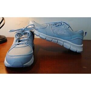 Ryka Women Training Sneakers. Leather/Faux Leather/Mesh. Size 8.5. Light Blue.